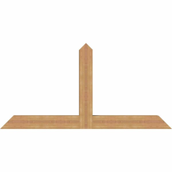 Ekena Millwork Portland Timber Gable Bracket, Western Red Cedar, 72"W x 36"H x 5 1/2"D x 5 1/2"F, 12/12 Pitch GBW072X36X0606POR00SWR - main